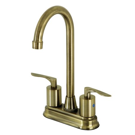 KINGSTON BRASS KB8493SVL Centerset Bar Faucet, Antique Brass KB8493SVL